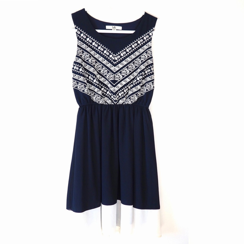 ModCloth Sweet Desert Dress - Navy/White